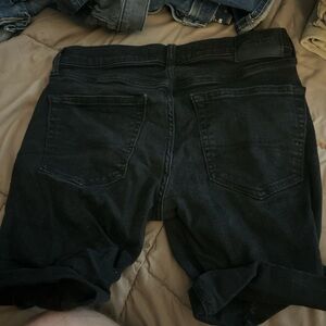Hollister Black Jean Shorts for Men